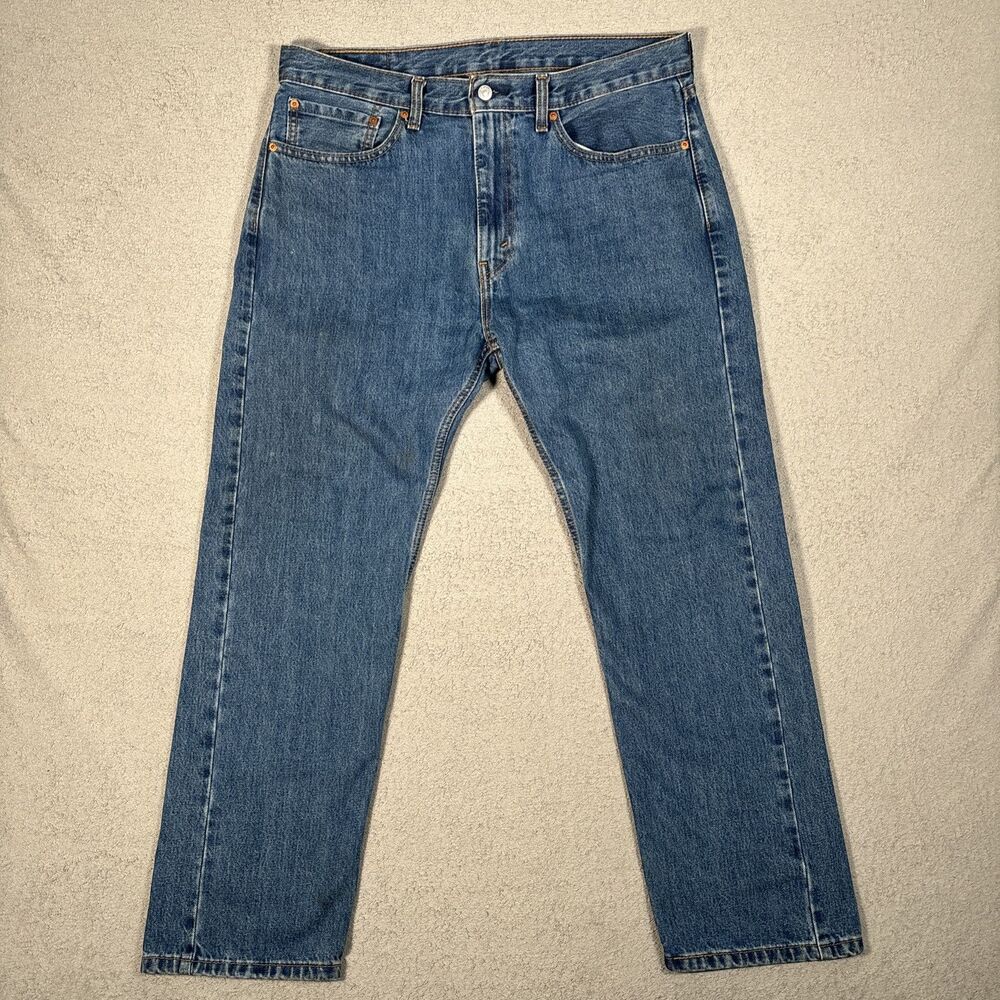 Levi’s 505 Regular Fit Mens Size 36x30 Fit 38x29 Blue Jeans Cowboy Western Rodeo